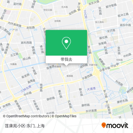 莲康苑小区-东门地图