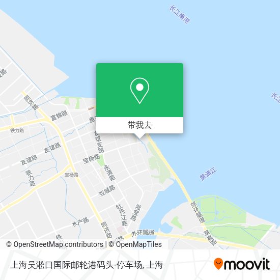 上海吴淞口国际邮轮港码头-停车场地图