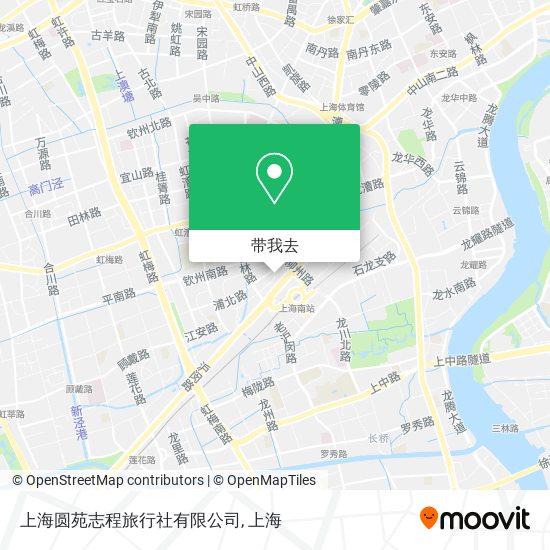 上海圆苑志程旅行社有限公司地图