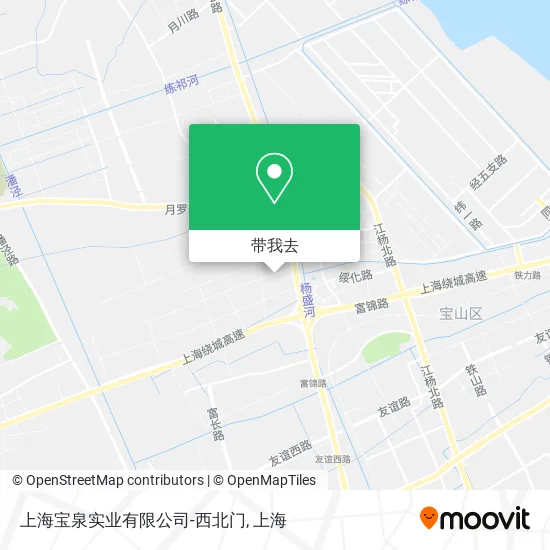 上海宝泉实业有限公司-西北门地图