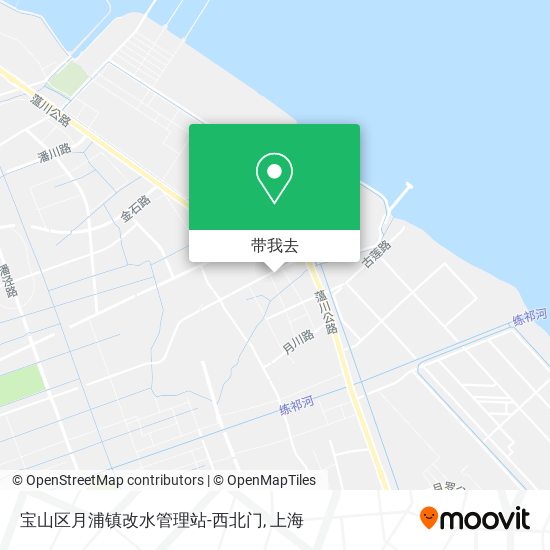 宝山区月浦镇改水管理站-西北门地图