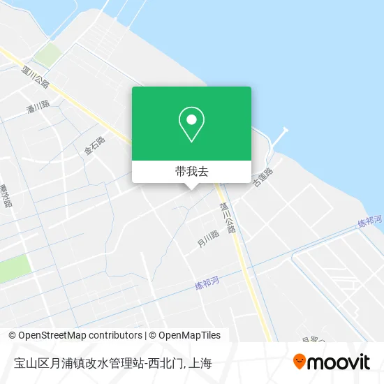 宝山区月浦镇改水管理站-西北门地图