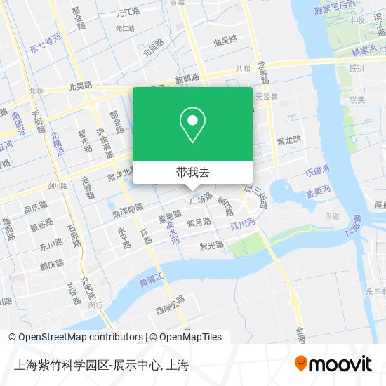 上海紫竹科学园区-展示中心地图