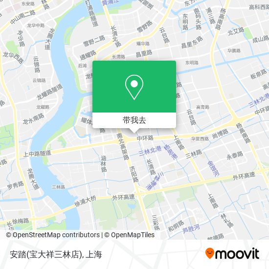 安踏(宝大祥三林店)地图