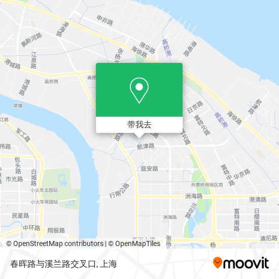 春晖路与溪兰路交叉口地图