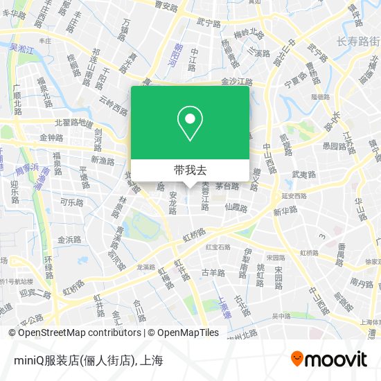 miniQ服装店(俪人街店)地图