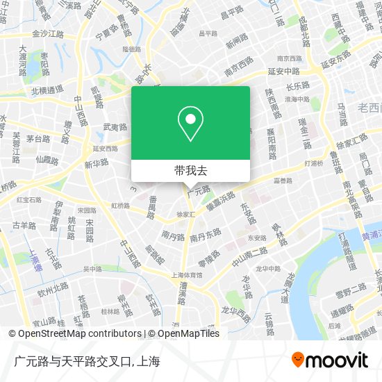 广元路与天平路交叉口地图