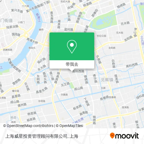 上海威星投资管理顾问有限公司地图