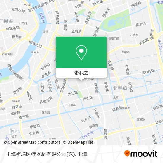 上海祺瑞医疗器材有限公司(东)地图