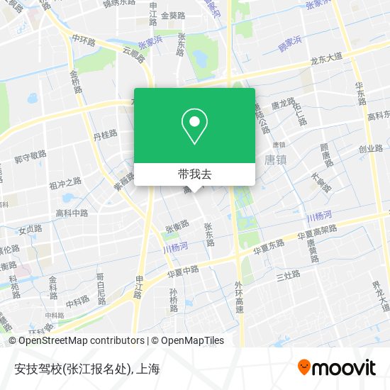 安技驾校(张江报名处)地图