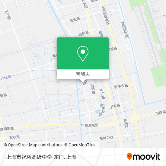 上海市祝桥高级中学-东门地图