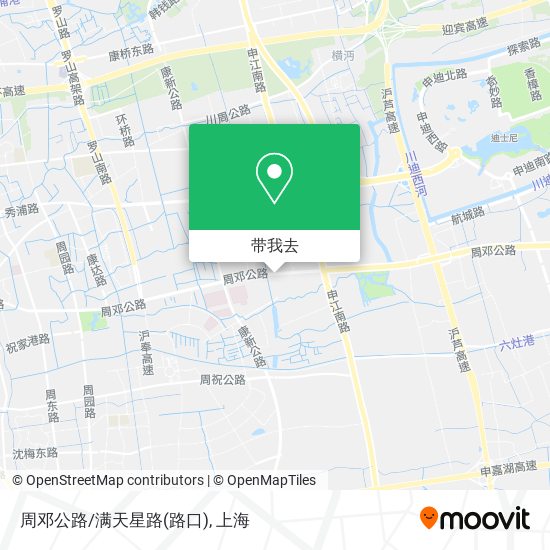 周邓公路/满天星路(路口)地图