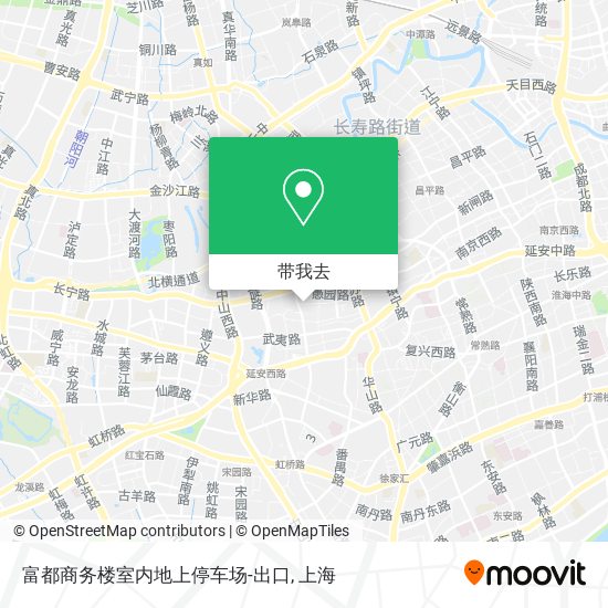 富都商务楼室内地上停车场-出口地图