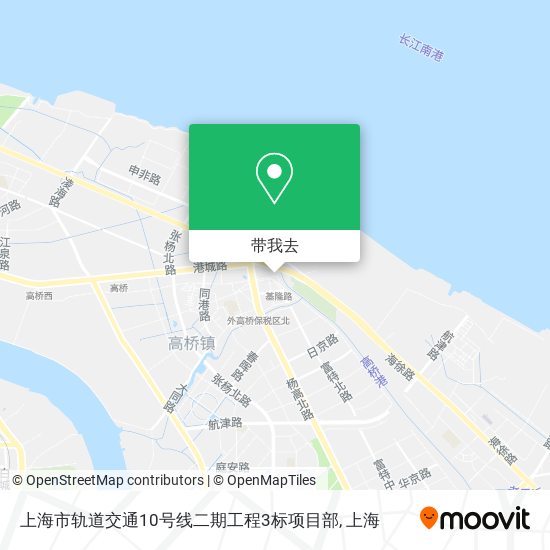 上海市轨道交通10号线二期工程3标项目部地图