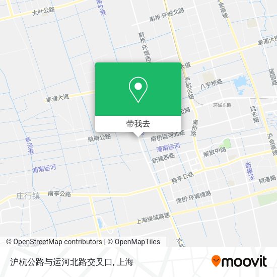 沪杭公路与运河北路交叉口地图