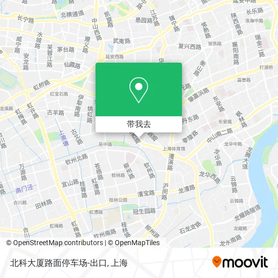 北科大厦路面停车场-出口地图