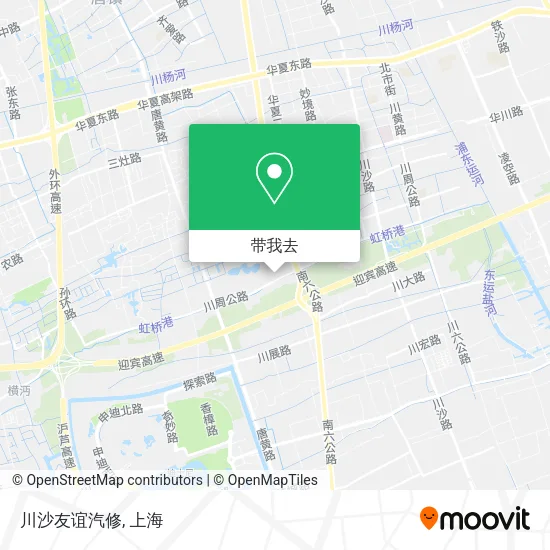 川沙友谊汽修地图