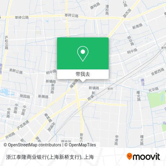 浙江泰隆商业银行(上海新桥支行)地图