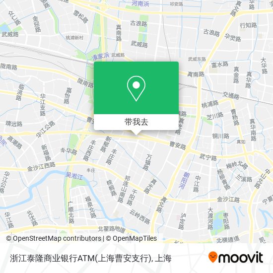 浙江泰隆商业银行ATM(上海曹安支行)地图