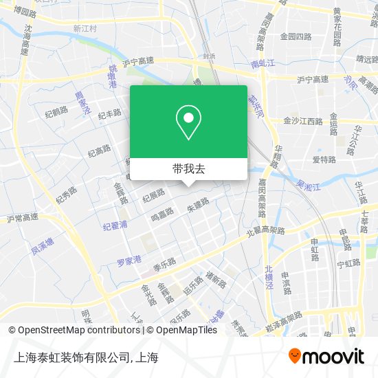 上海泰虹装饰有限公司地图