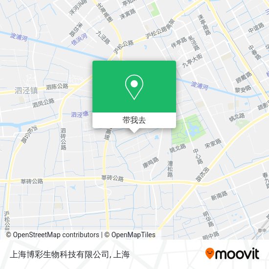 上海博彩生物科技有限公司地图