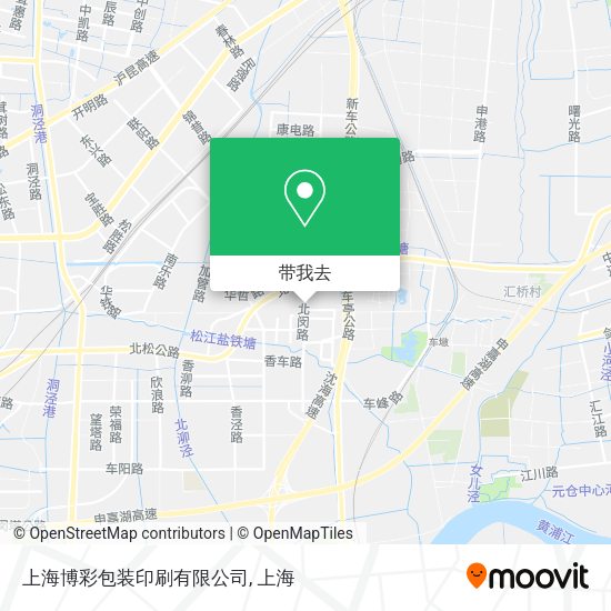 上海博彩包装印刷有限公司地图
