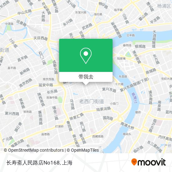 长寿斋人民路店No168地图