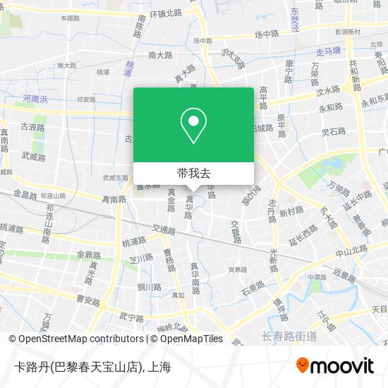 卡路丹(巴黎春天宝山店)地图