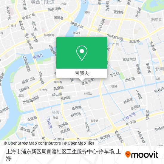 上海市浦东新区周家渡社区卫生服务中心-停车场地图