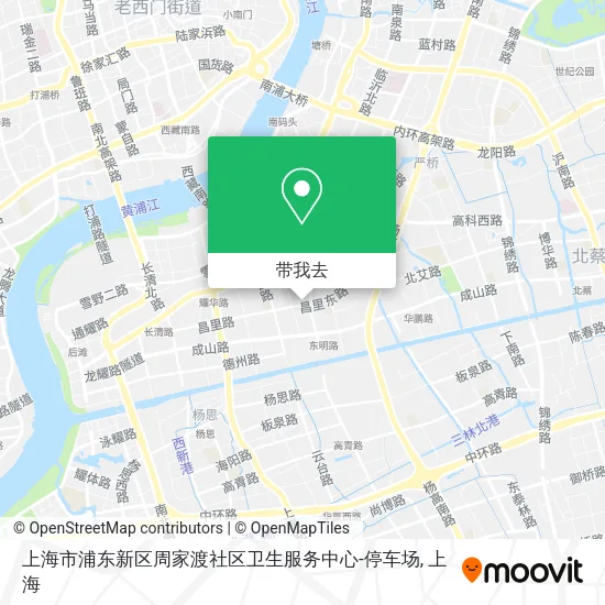 上海市浦东新区周家渡社区卫生服务中心-停车场地图
