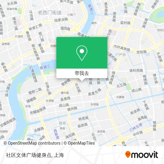 社区文体广场健身点地图