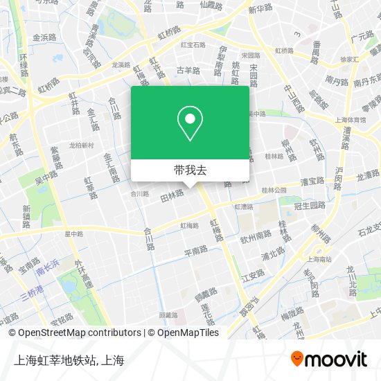上海虹莘地铁站地图