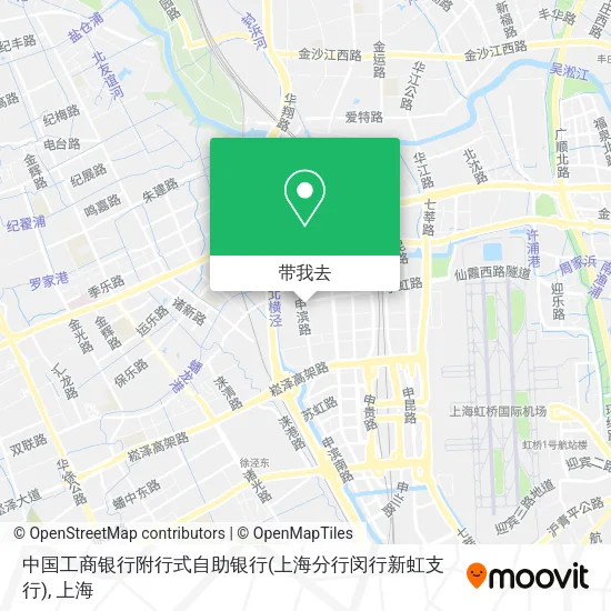 中国工商银行附行式自助银行(上海分行闵行新虹支行)地图