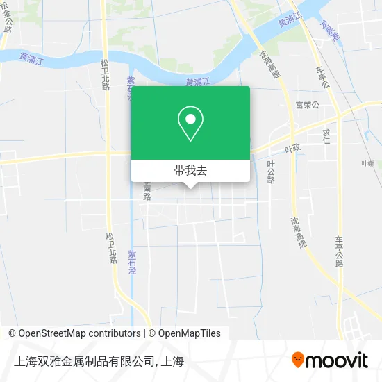 上海双雅金属制品有限公司地图