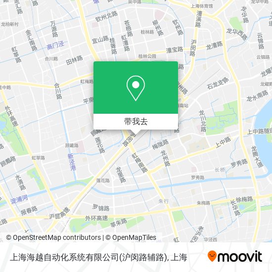 上海海越自动化系统有限公司(沪闵路辅路)地图