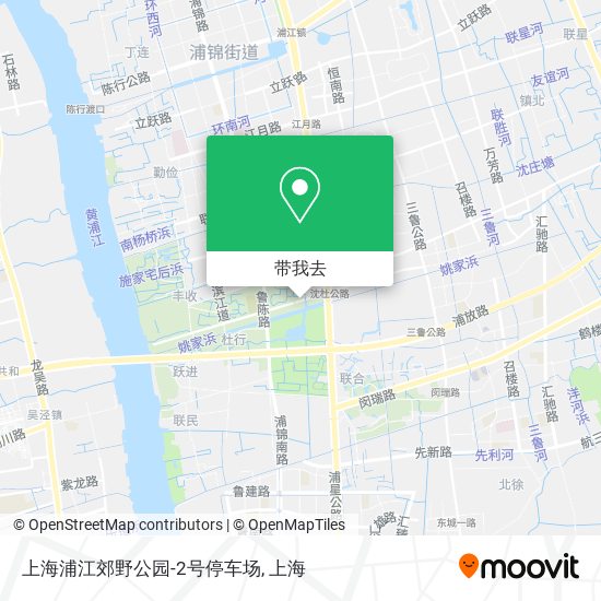 上海浦江郊野公园-2号停车场地图