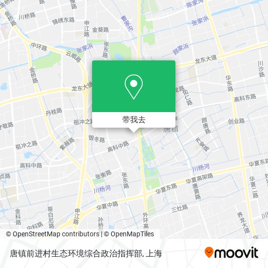 唐镇前进村生态环境综合政治指挥部地图