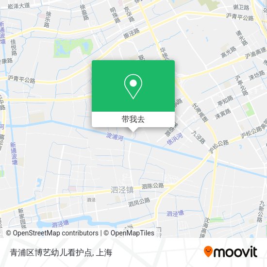 青浦区博艺幼儿看护点地图