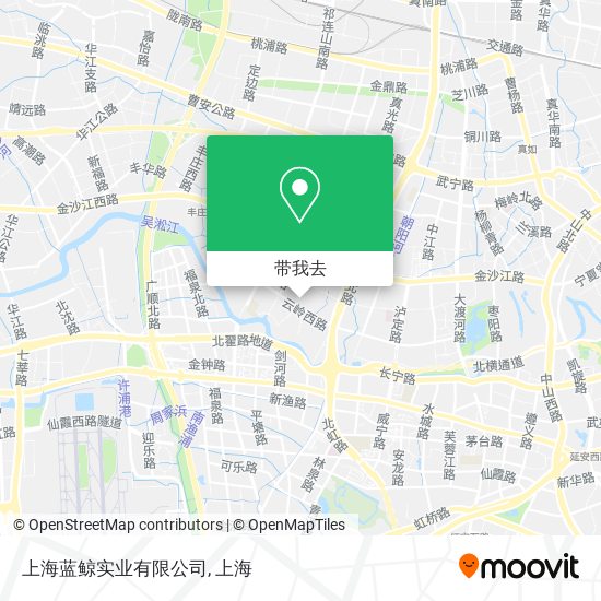 上海蓝鲸实业有限公司地图