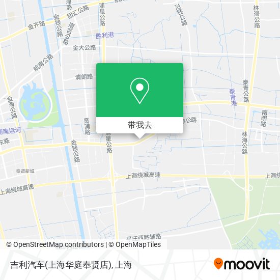 吉利汽车(上海华庭奉贤店)地图