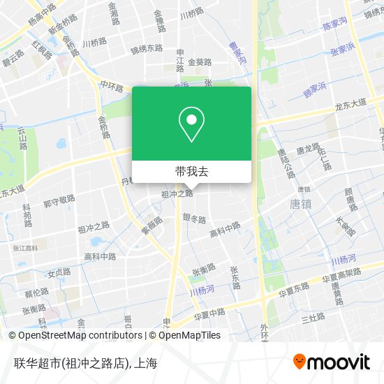 联华超市(祖冲之路店)地图