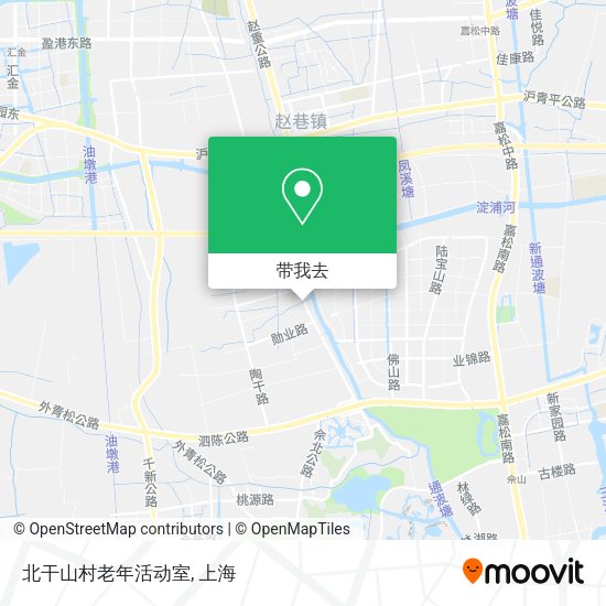 北干山村老年活动室地图