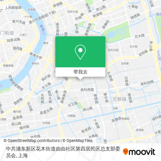 中共浦东新区花木街道由由社区第四居民区总支部委员会地图