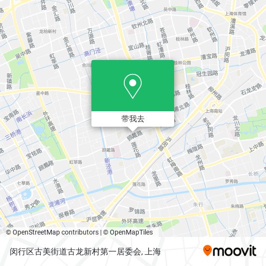 闵行区古美街道古龙新村第一居委会地图