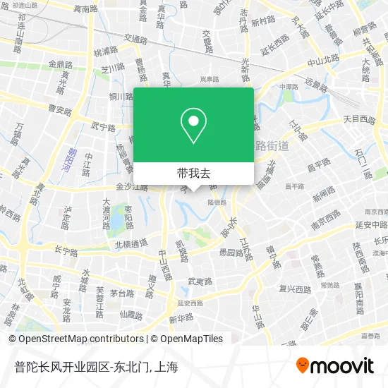 普陀长风开业园区-东北门地图