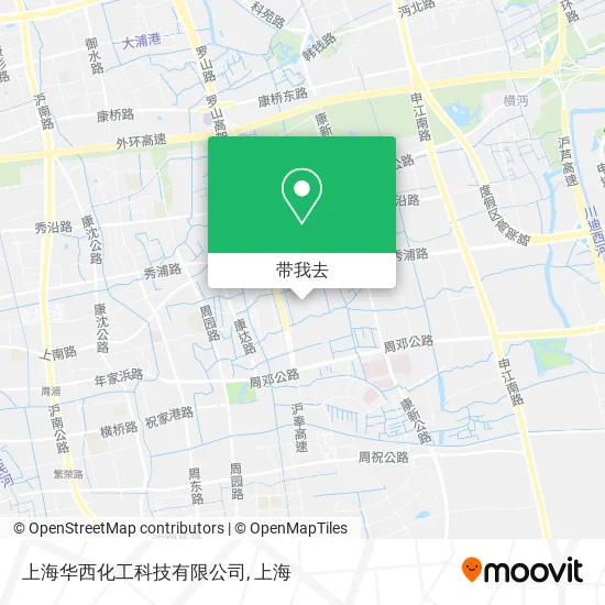 上海华西化工科技有限公司地图