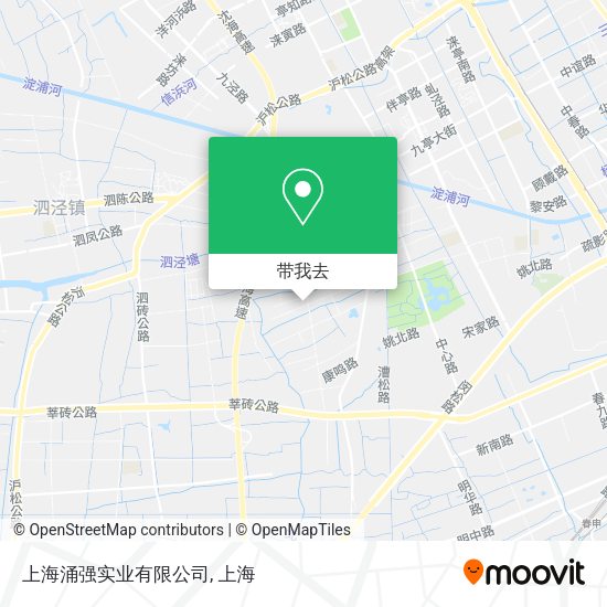 上海涌强实业有限公司地图