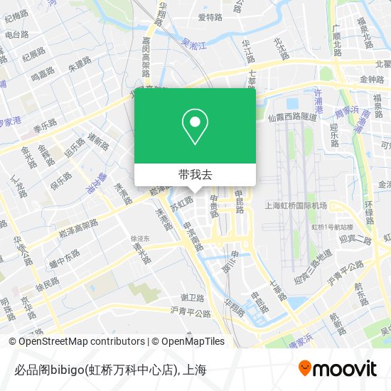 必品阁bibigo(虹桥万科中心店)地图