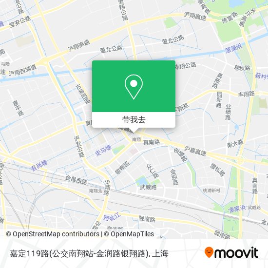 嘉定119路(公交南翔站-金润路银翔路)地图