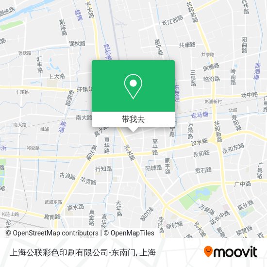 上海公联彩色印刷有限公司-东南门地图